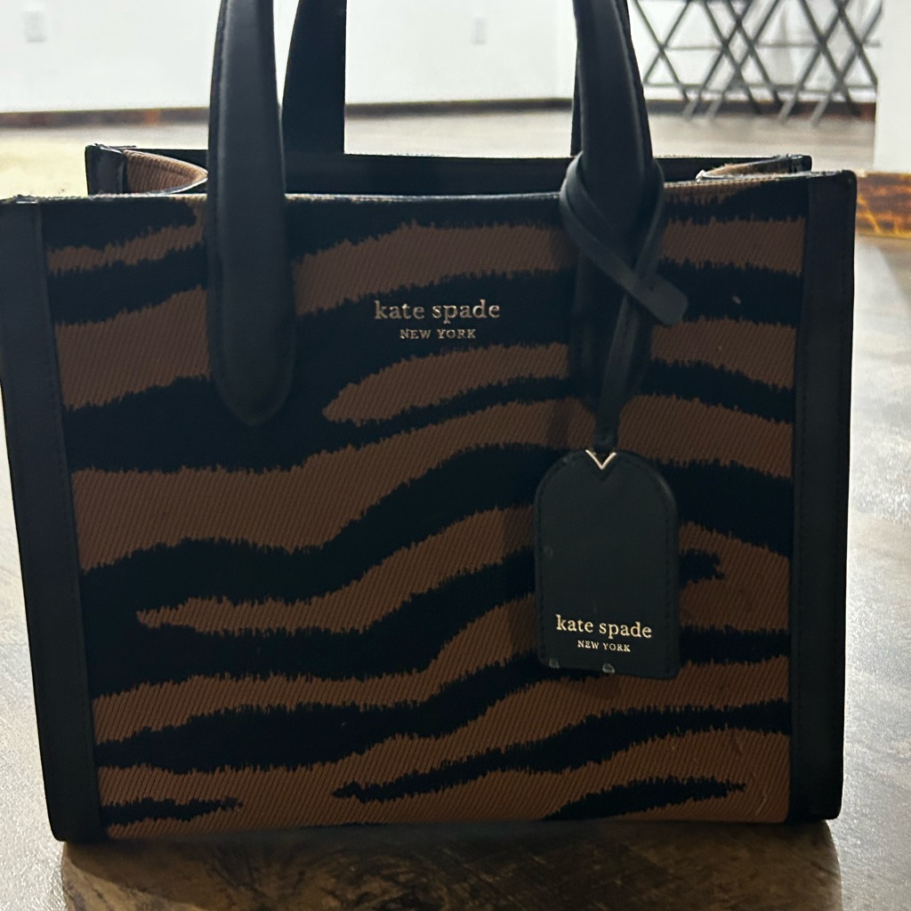 Kate Spade Black And Brown Tote Bag